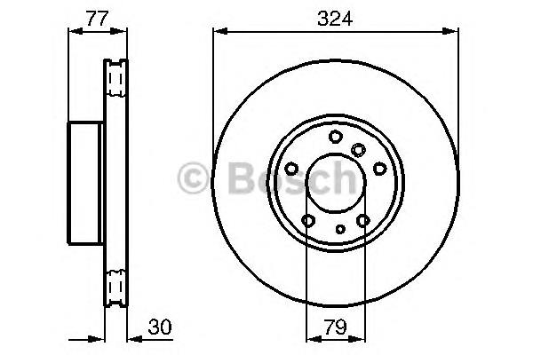 Compre 0986479116 Bosch Disco do freio dianteiro