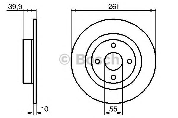 Compre B26Y26251 Mazda Disco do freio traseiro