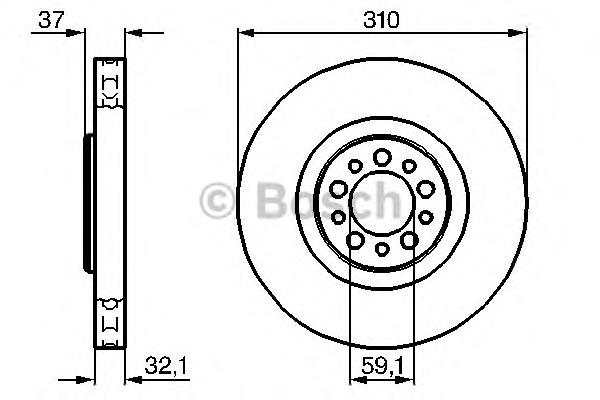 Disco do freio dianteiro Blue Print ADP154358 preço, a partir de 67,94 USD