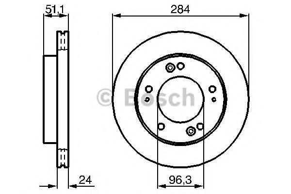 Compre 0K01133251 Hyundai/Kia Disco do freio dianteiro