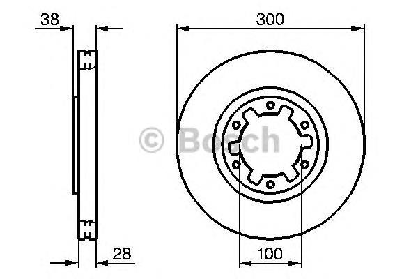 Disco do freio dianteiro DI145C Japan Parts