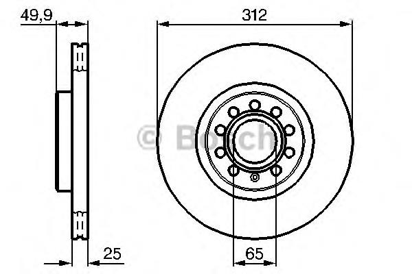 Compre 0986479058 Bosch Disco do freio dianteiro