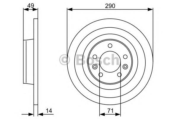 BD4623 Fremax Disco do freio traseiro