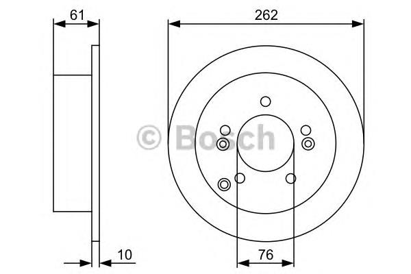 Compre 0986479345 Bosch Disco do freio traseiro