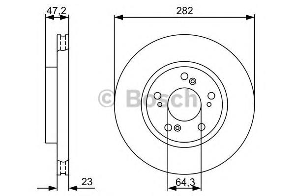 Disco do freio dianteiro DI431C Japan Parts