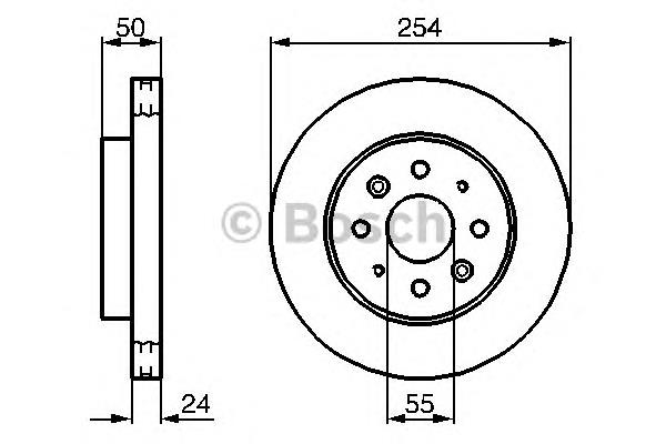 Disco do freio dianteiro S51712FD300 Hyundai/Kia
