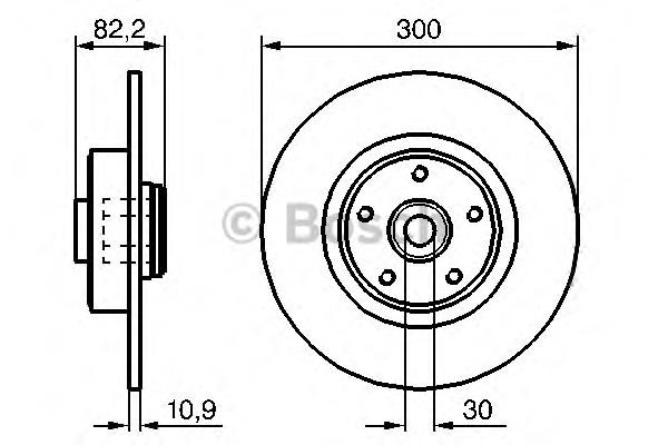 432027259R Renault (RVI) Disco do freio traseiro