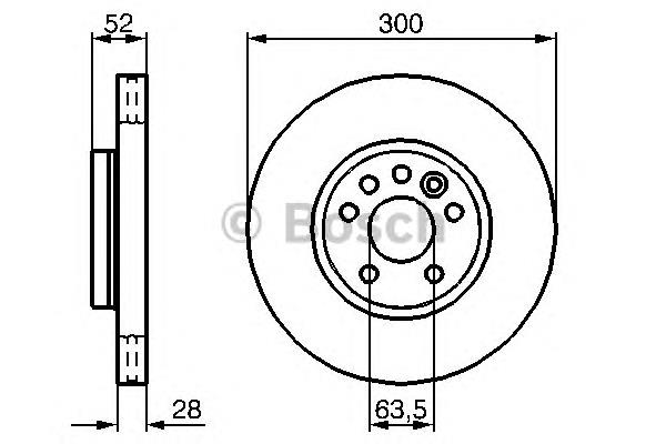 Compre 0986479261 Bosch Disco do freio dianteiro