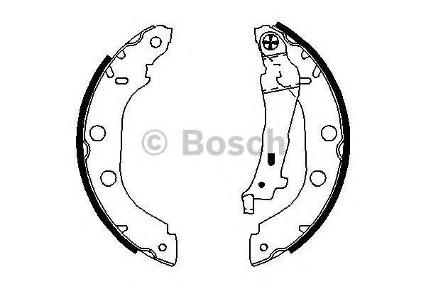 0986487699 Bosch Sapatas do freio traseiras de tambor