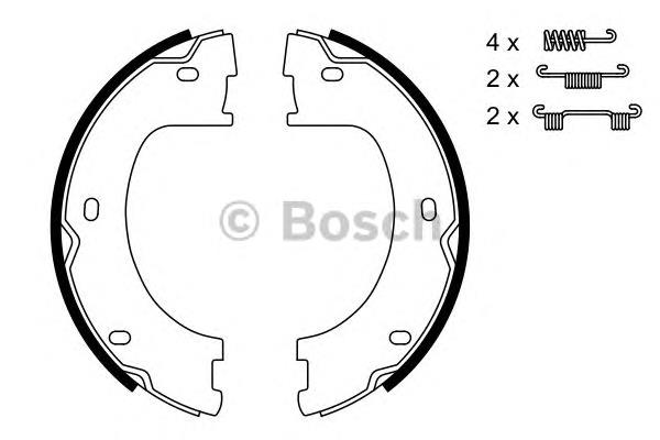 Compre 0986487751 Bosch Sapatas do freio de estacionamento
