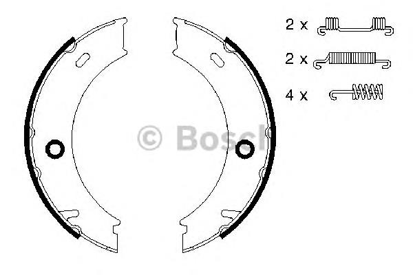 Sapatas do freio de estacionamento Bosch 0986487611 preço, a partir de 43,12 USD