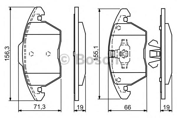 Compre 0986424825 Bosch Sapatas do freio dianteiras de disco