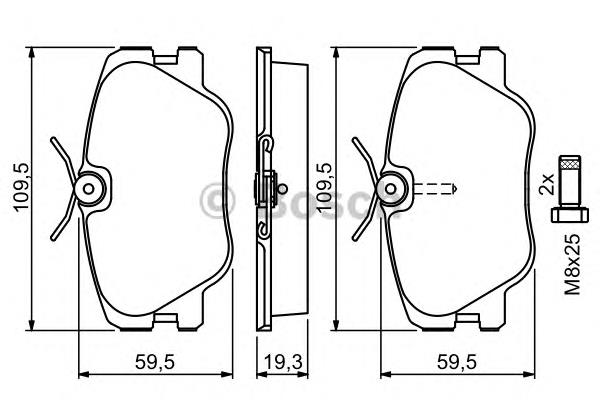 Compre A0014200720 Mercedes Sapatas do freio dianteiras de disco