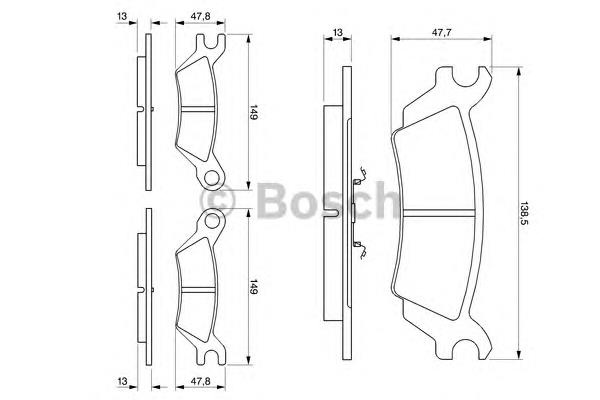 Compre Sapatas do freio traseiras de disco Mazda 626 2