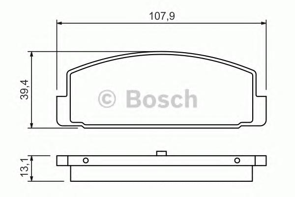 Sapatas do freio traseiras de disco 0986424295 Bosch