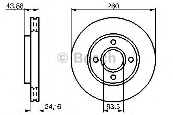 09580910 Brembo Disco do freio dianteiro