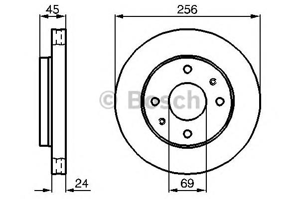 Disco do freio dianteiro MB668886 Mitsubishi