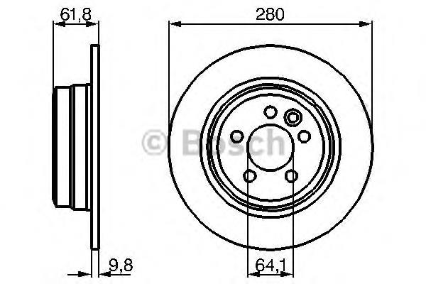 S517122C000A Hyundai/Kia Disco do freio traseiro