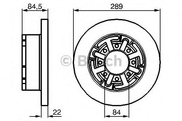 Compre 0986478886 Bosch Disco do freio traseiro
