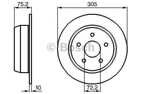 Disco do freio traseiro DP992C Japan Parts