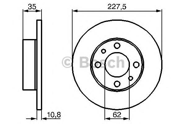 Compre 0004385812 Fiat/Alfa/Lancia Disco do freio dianteiro