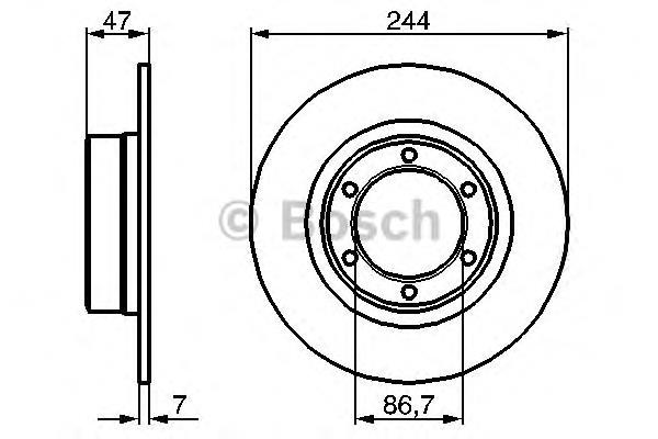 CD6011S Bremsi Disco do freio dianteiro