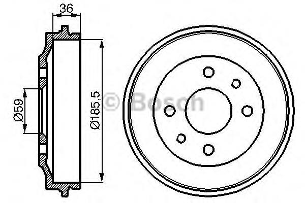 Tambor do freio traseiro Fiat/Alfa/Lancia 4236768 preço, a partir de 11,60 USD