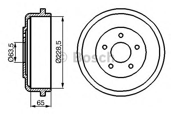 4367102 Ford Tambor do freio traseiro