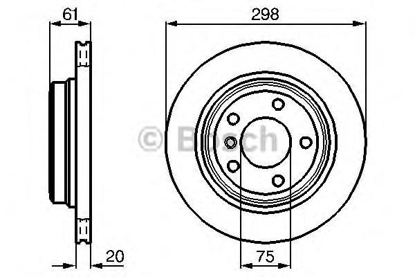 Compre 0986478426 Bosch Disco do freio traseiro