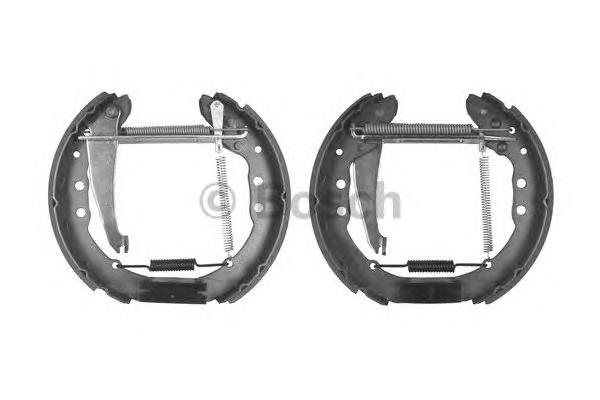 Compre 0204114634 Bosch Sapatas do freio traseiras de tambor, montadas com cilindros, kit