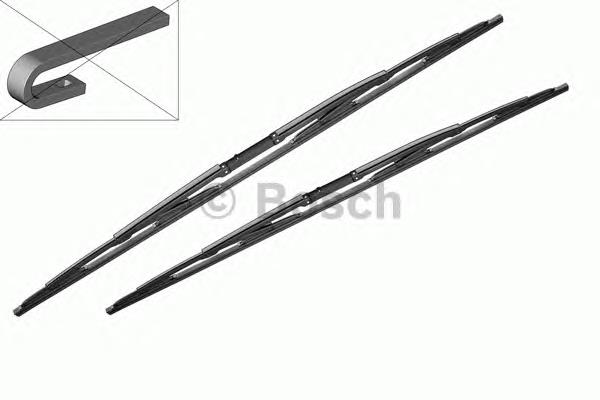 Limpa-pára-brisas do pára-brisas, kit de 2 un. Bosch 3397001539 preço, a partir de 29,06 USD