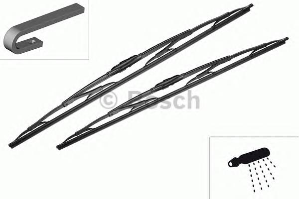3397118309 Bosch Limpa-pára-brisas do pára-brisas, kit de 2 un.