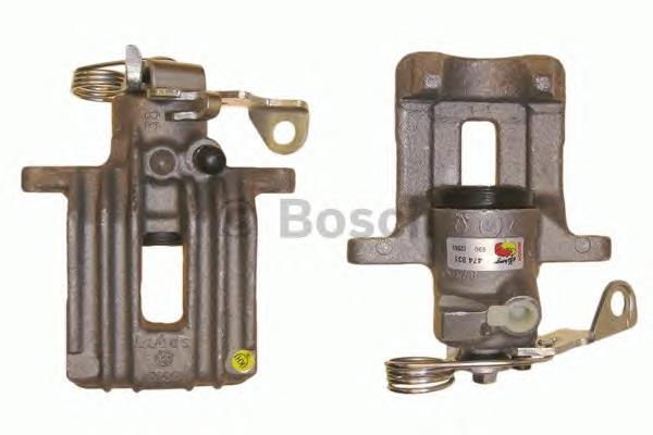 0986474831 Bosch Suporte do freio traseiro direito