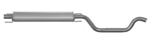 Silenciador, parte central 5852552 Opel