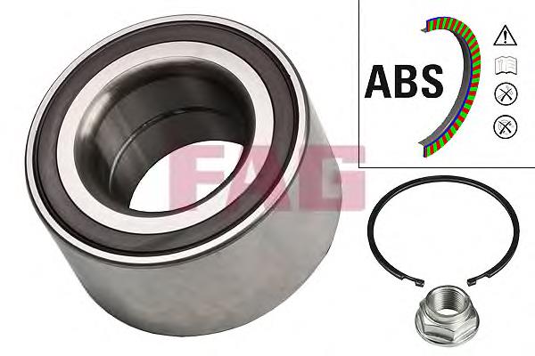 Rolamento de cubo dianteiro Koyo DAC4075W3CS73