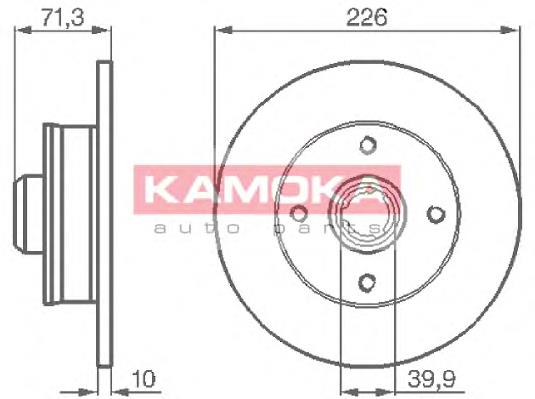 Disco do freio traseiro Kamoka 103274 preço, a partir de 34,34 USD