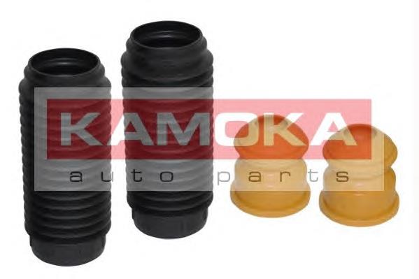 Pára-choque (grade de proteção) de amortecedor dianteiro + bota de proteção Ford 1S713025AD