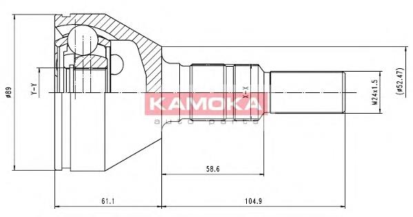 Junta homocinética externa dianteira Opel 1603233