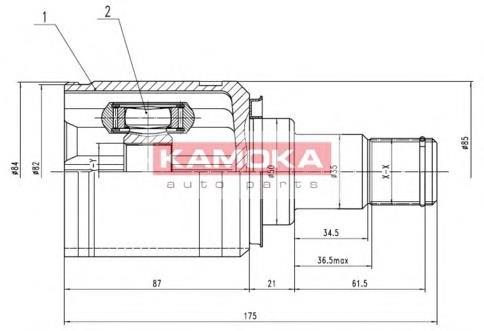 Junta homocinética interna dianteira esquerda Toyota 4304005070 preço, a partir de 63,58 USD