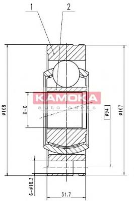 Compre JZW498350DX VAG Junta homocinética interna dianteira