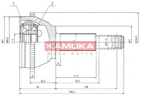 Junta homocinética externa dianteira Asam 79538 preço, a partir de 35,52 USD