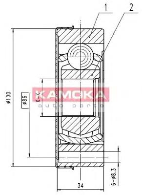 Junta homocinética interna dianteira direita VAG JZW498350GX preço, a partir de 107,64 USD