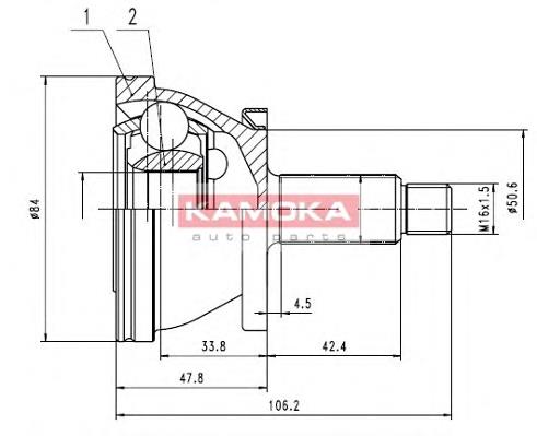 Compre 6Q0498099C VAG Junta homocinética externa dianteira