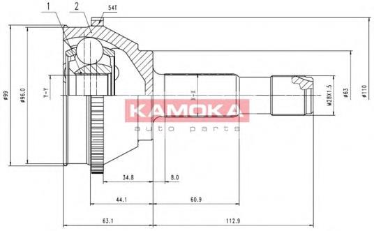 CVJ511810 Open Parts Junta homocinética externa dianteira