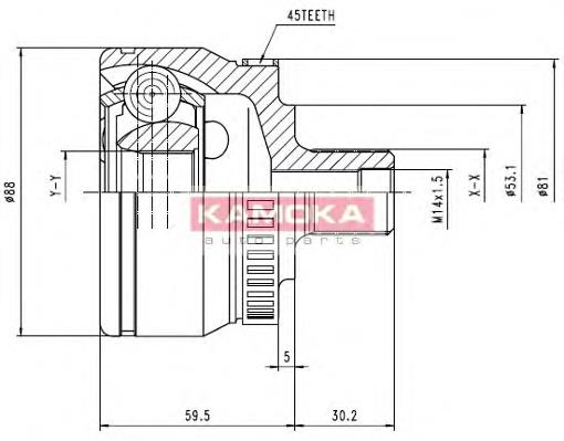 Junta homocinética externa dianteira VAG 8D0498099BX preço, a partir de 31,67 USD