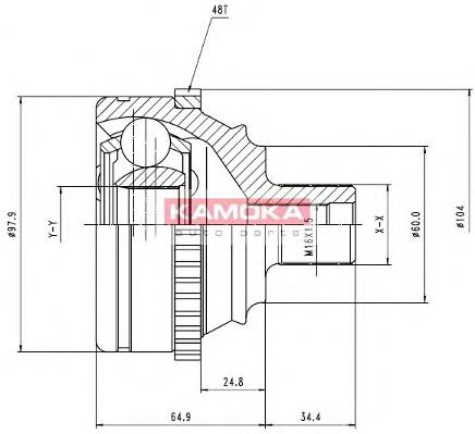 Compre JZW498340JX VAG Junta homocinética externa dianteira