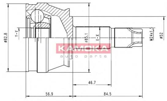 Compre 46307073 Fiat/Alfa/Lancia Junta homocinética externa dianteira