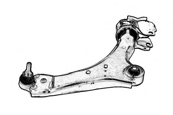 Compre 1377846 Ford Braço oscilante inferior direito de suspensão dianteira