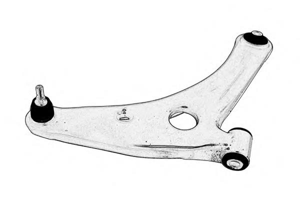 Braço oscilante inferior direito de suspensão dianteira MN186218 Mitsubishi