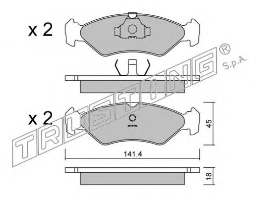 Compre 1465126 Ford Sapatas do freio dianteiras de disco